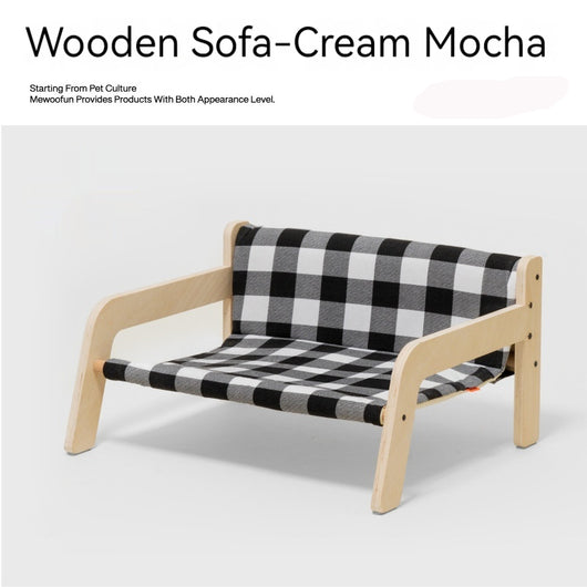 Cama de Madera Desmontable para Mascotas con Casa para Perro Lavable - Image 8