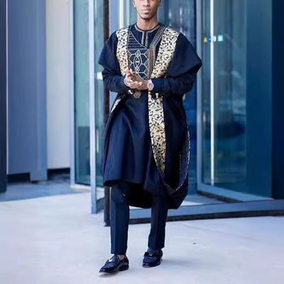 Traje Casual Hombre Estampado Étnico Africano - Image 3