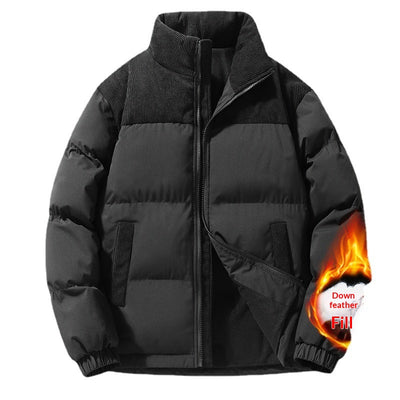 Abrigo Acolchado Unisex de Cuello Alto para Invierno - Image 6