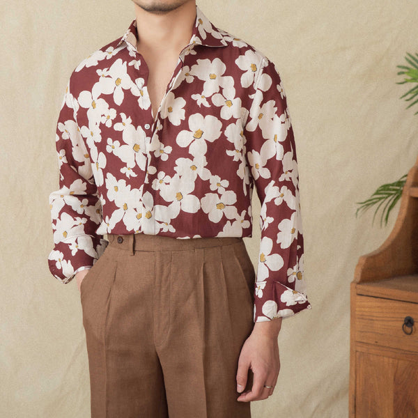 Cardigan Estampado de Manga Larga para Hombre
