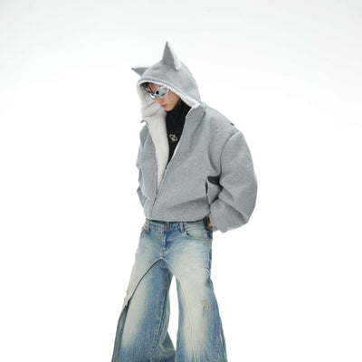 Suéter Hoodie Reversible de Algodón para Parejas - Abrigo de Montaña - Image 10