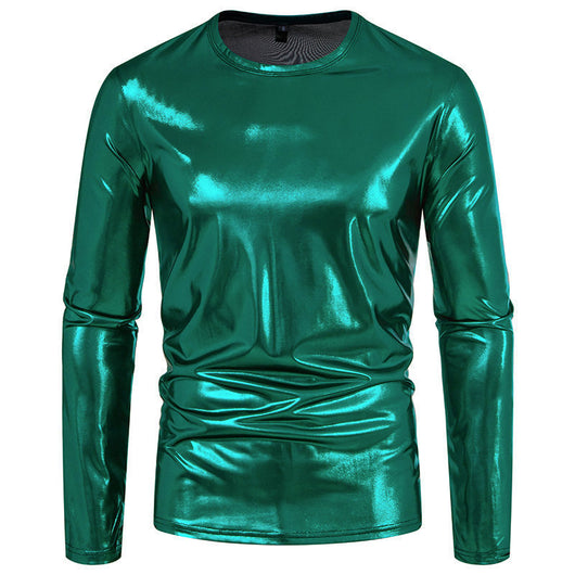 Camiseta de Manga Larga Brillante para Hombre - Base Layer de Moda - Image 6