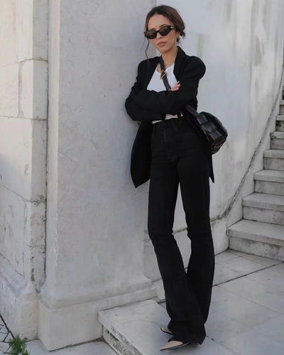 Jeans Retro Slim Micro Acampanados para Mujer - Estilo Europeo y Americano - Image 14