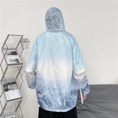 Camisa de Protección Solar con Degradado de Colores - Diseño Holgado y Casual - Image 9