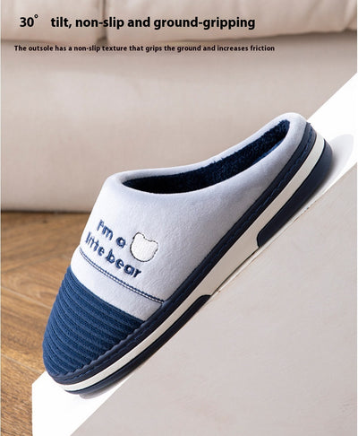 Pantuflas Cálidas para Hombre Talla Grande - Algodón Antideslizante - Image 12