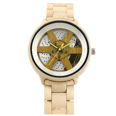 Reloj de Madera y Cuarzo para Adultos - Diseño Casual y Elegante - Image 5