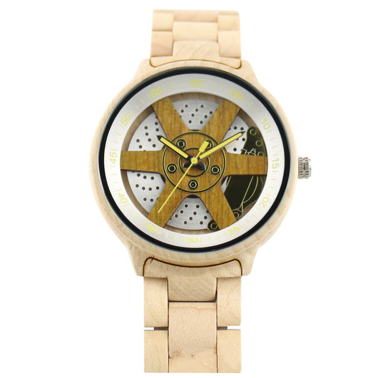 Reloj de Madera y Cuarzo para Adultos - Diseño Casual y Elegante - Image 5