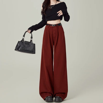 Pantalones Rectos de Tiro Alto para Mujeres Petite - Image 5