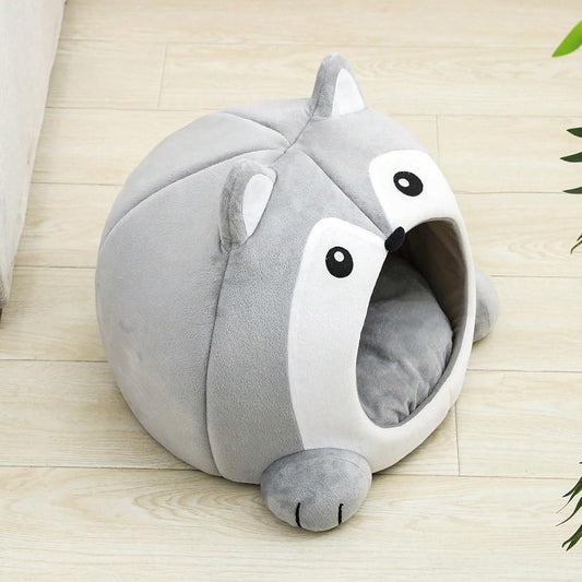 Cama para Gatos con Forma de Zorro y Cojín Desmontable - Image 2