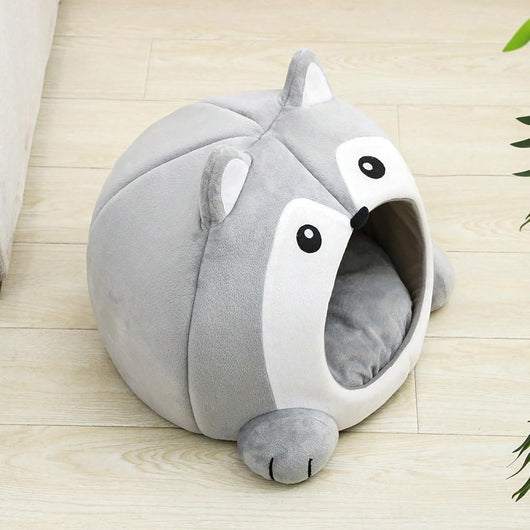 Cama para Gatos con Forma de Zorro y Cojín Desmontable - Image 2