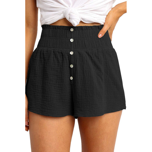 Pantalón Recto de Cintura Alta con Botones Decorativos - Image 4