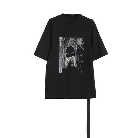 Playera Suelta con Estampado Ghost Face - Image 2