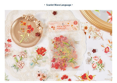 Cuaderno de Flores y Plantas - Material Decorativo 40 Piezas - Image 14