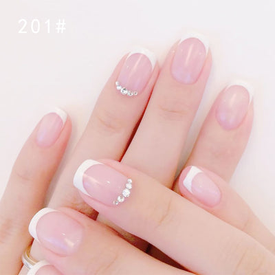 Uñas Postizas Adhesivas con Acabado Nupcial Premium - Image 2