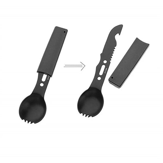 Set de Cubiertos Camping con Silbato - Herramienta Multiusos para Aventuras - Image 19