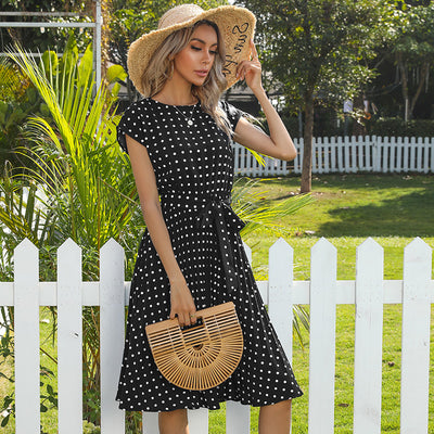 Vestido Midi Plisado Verde Lunares para Mujer - Elegante y Versátil - Image 15