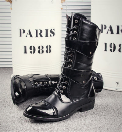 Bota Alta Hombre Estilo Coreano Moderno y Exclusivo - Image 4