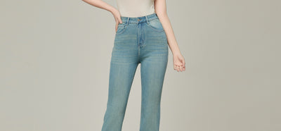 Pantalones Skinny Talle Alto Acampanados Mujer - Colores Claros Primavera Verano - Image 24