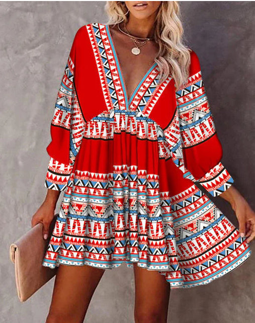 Vestido Retro Suelto para Mujer Manga Larga Casual Otoño - Image 5