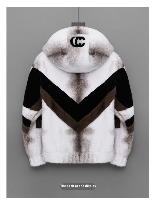 Chaqueta Impermeable con Capucha de Cuero Sintético Premium - Image 10
