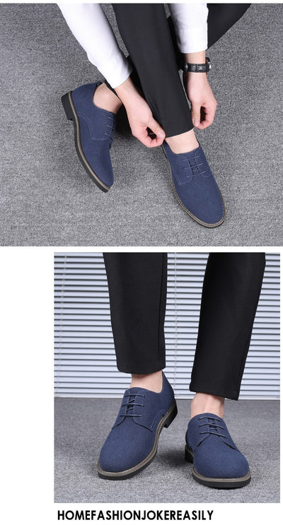 Zapatos Casuales Talla Grande Hombre Estilo Británico Acolchonados - Image 15