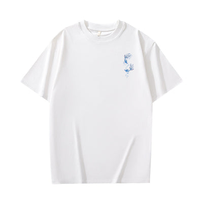 Camiseta Retro Americana Pesada de Manga Corta para Hombre - Image 5