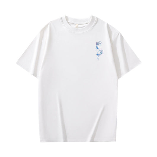 Camiseta Retro Americana Pesada de Manga Corta para Hombre - Image 5