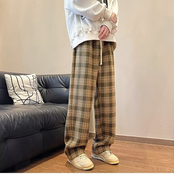 Pantalones Casuales Rectos Holgados con Caída Fluida