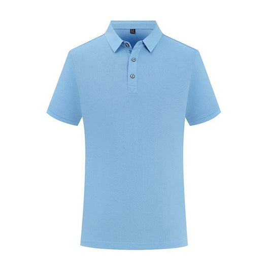 Polo de Manga Corta Color Sólido con Solapa - Image 24