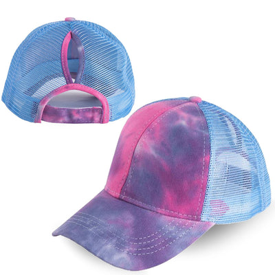 Gorra de Béisbol Tie-Dye con Cola de Caballo - Image 7