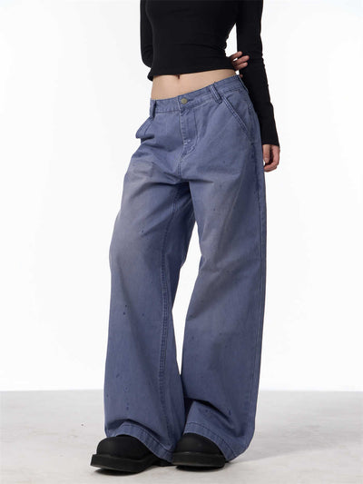 Pantalones Cargo Rectos Anchos para Mujer - Estilo Retro Casual - Image 13