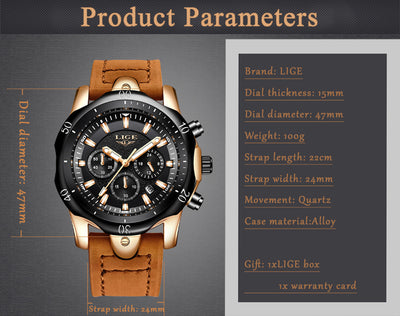 Reloj de Cuarzo LIGE para Hombre - Image 2