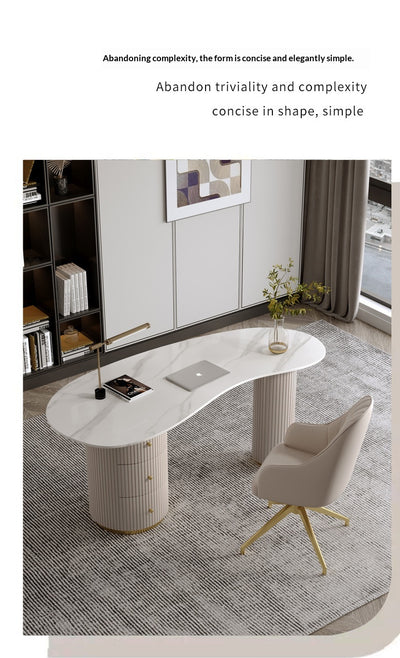 Escritorio de Cuarzo Minimalista Moderno con Toque de Lujo - Image 17