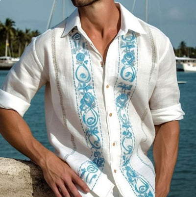 Camisa Casual de Playa para Hombre con Estampado Fashion - Image 38