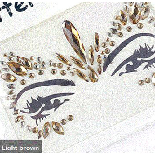 Pegatinas Faciales de Diamante Acrílico Estilo Europeo y Americano - Image 21