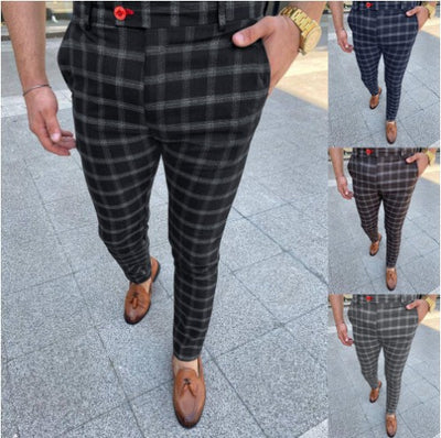 Pantalones Casuales a Cuadros para Hombre - Estilo Profesional - Image 7