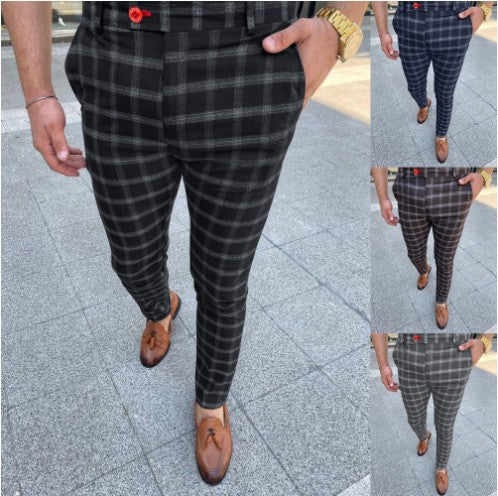 Pantalones Casuales a Cuadros para Hombre - Estilo Profesional - Image 7