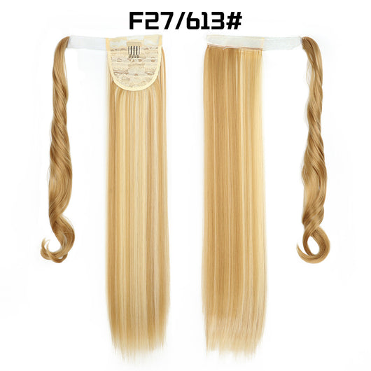 Cola de Caballo Extensible con Velcro - Cabello Liso Europeo - Image 13