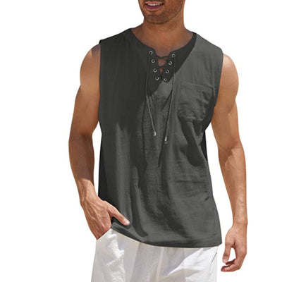 Camiseta Casual para Hombre con Cuello y Corbata - Manga Corta - Image 12