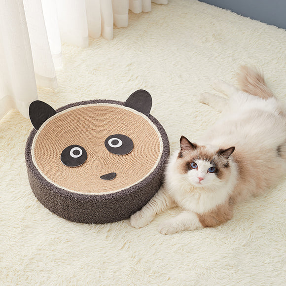 Rascador Ondulado para Gatos con Cama Integrada