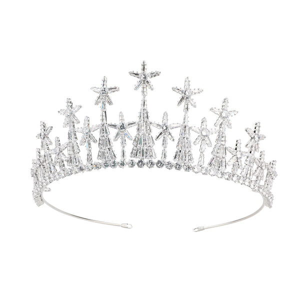 Corona Nupcial con Circonitas - Accesorio de Lujo para Novia - Image 7