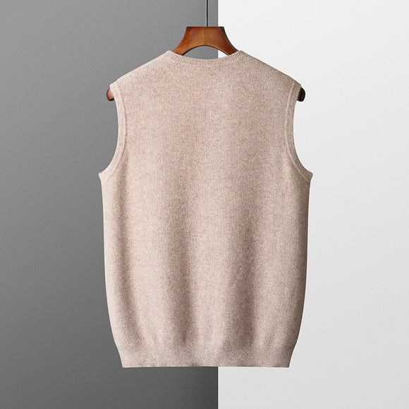 Chaleco Pullover Jacquard para Hombre - Tejido Ejecutivo Premium