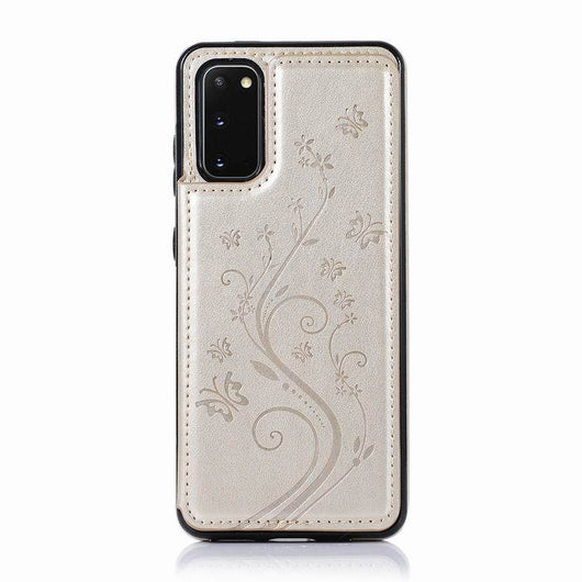 Funda de Cuero con Mariposa Grabada para Teléfono - Protección Elegante - Image 3