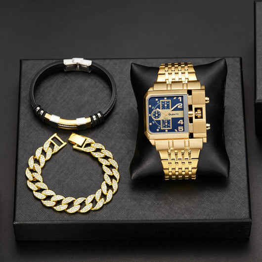 Reloj de Hombre Multihuso con Esfera Grande Luminosa y Correa de Acero Inoxidable - Image 25