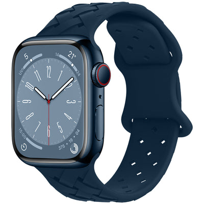 Correa Apple Watch Bambú Cuadros y Encaje Silicona Deportiva - Image 14