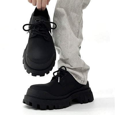 Zapatos Formales de Cuero Elevados para Hombre, Suela Gruesa Estilo Británico - Image 5