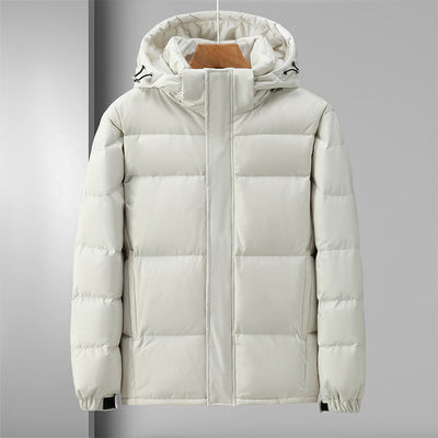 Chaqueta Impermeable con Plumón para Hombre - Corte Holgado con Capucha