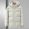 Chaqueta Impermeable con Plumón para Hombre - Corte Holgado con Capucha