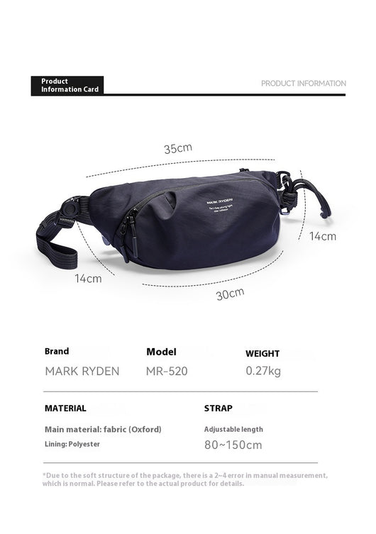 Bolsa Cruzada para Hombre - Mochila Portátil de Pecho y Hombro - Image 10