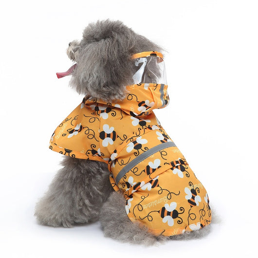 Poncho Reflectante para Perros con Diseño Cartoon y Tracción - Image 2